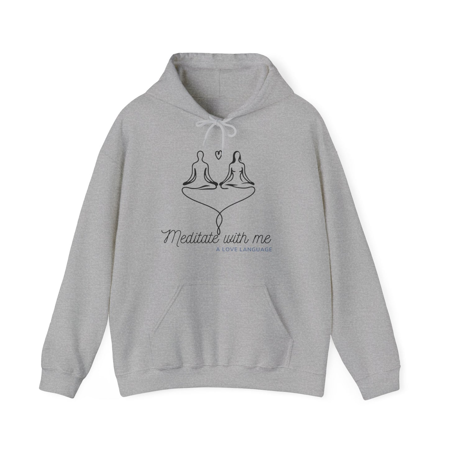 'Meditate with me' Heavy Blend Hoodie / Hoodie / Graphic Hoodie or Sweatshirt
