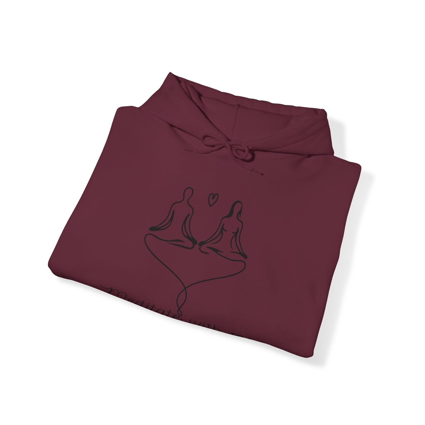 'Meditate with me' Heavy Blend Hoodie / Hoodie / Graphic Hoodie or Sweatshirt