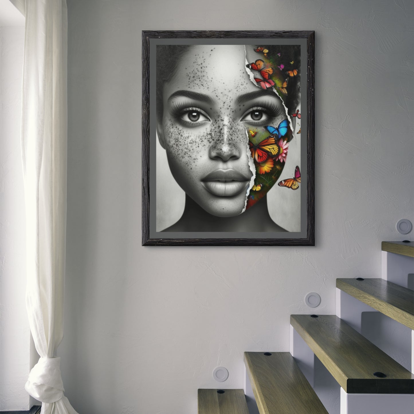 Butterfly Black Girl / Printable Wall Art