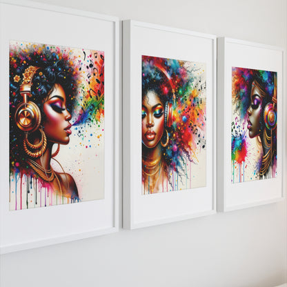 Color Me in Music / Printable wall art set of 3